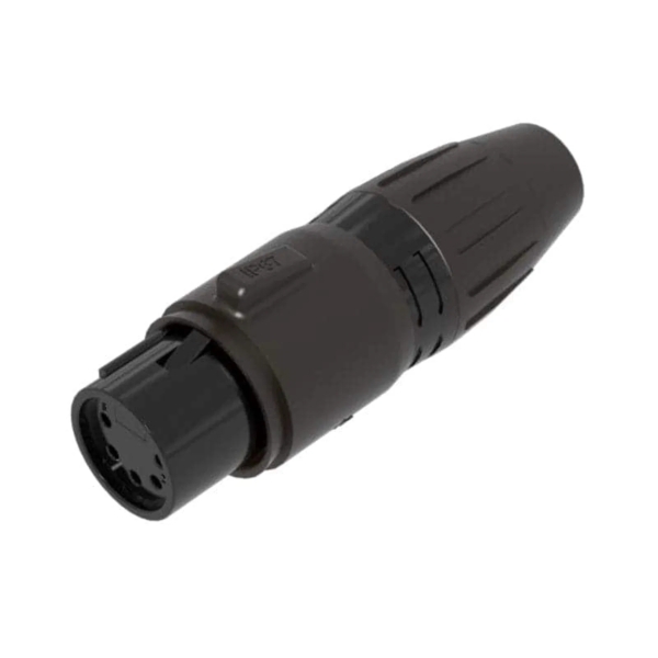 Seetronic SCWF5-B-67 5-Pin Female XLR, IP67 - Black