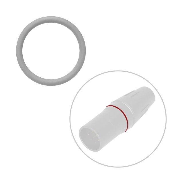 Seetronic SCH-RING-GY H-Series XLR Colour Coding Ring - Grey (Pack of 50)