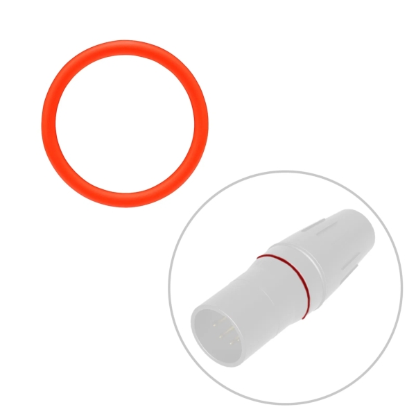 Seetronic SCH-RING-RD H-Series XLR Colour Coding Ring - Red (Pack of 50)