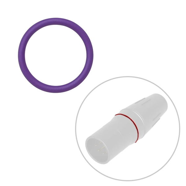 Seetronic SCH-RING-PU H-Series XLR Colour Coding Ring - Purple (Pack of 50)