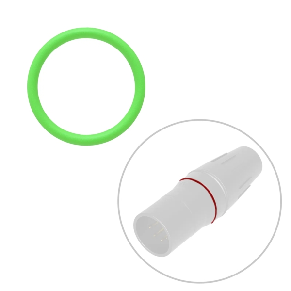 Seetronic SCH-RING-GN H-Series XLR Colour Coding Ring - Green (Pack of 50)