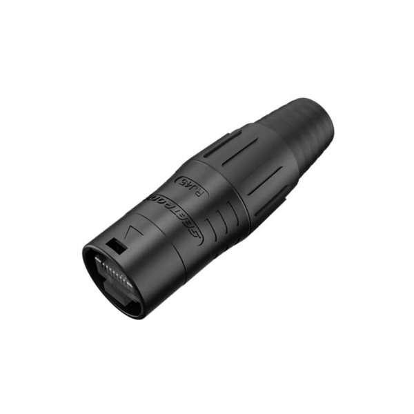 Seetronic SE8MC-02-30-B-LOD RJ45 EtherCON Cable Housing - IP65, Black