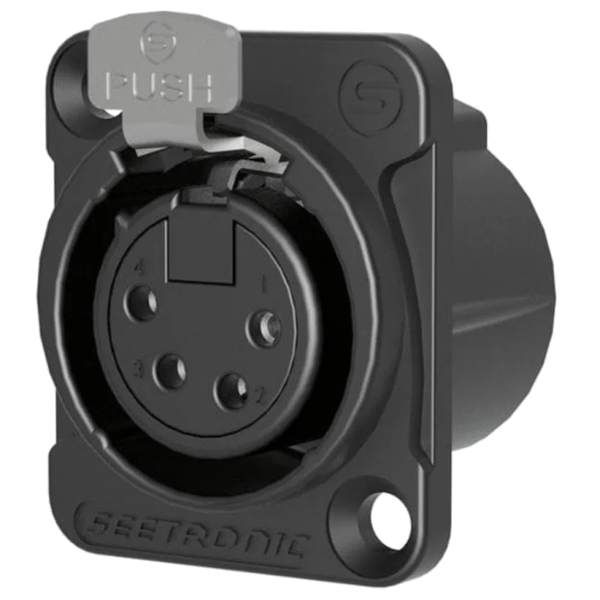 Seetronic MK4F2C-B 4-Pin XLR Female Chasis Connector