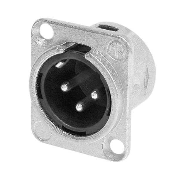 Neutrik NC3MDL1 3-Pin XLR Male Chassis Socket