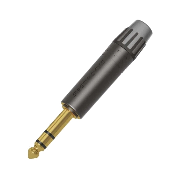 Seetronic MP3X-BG 3-Pole 6.3mm (1/4-Inch) Stereo Jack Plug - Black