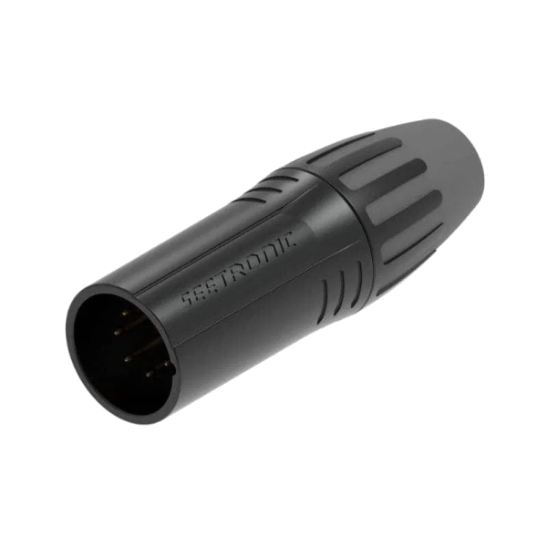 Seetronic SCMM5-BG 5-Pin Male XLR Cable Connector - Black