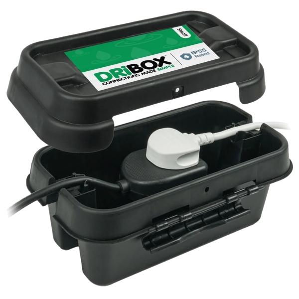 DRiBOX DB200B Weatherproof Small Connection Box, Black - IP55