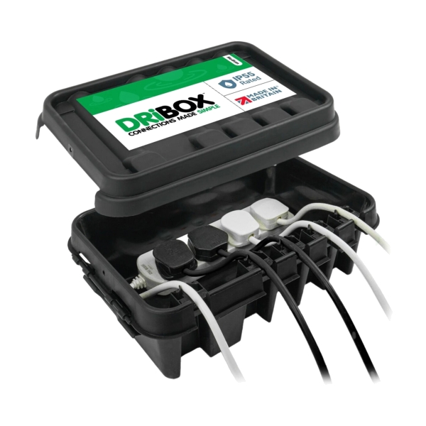 DRiBOX DB285B Weatherproof Medium Connection Box, Black - IP55