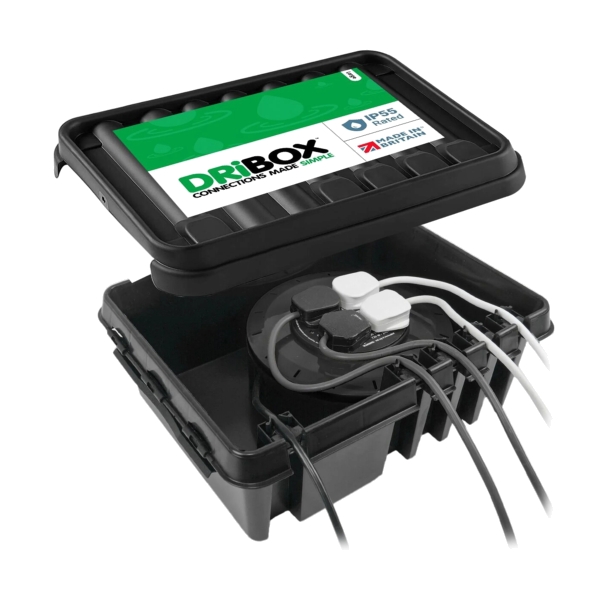 DRiBOX DB330B Weatherproof Large Connection Box, Black - IP55