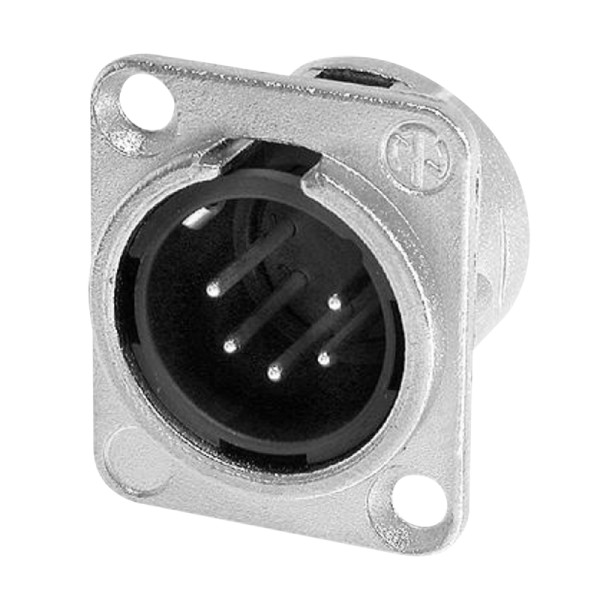 Neutrik NC5MDL1 5-Pin XLR Male Chassis Socket