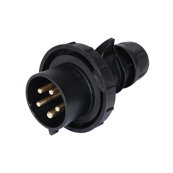 PCE 32A 415V IP67 3P+N+E Black Plug (0252-6x)