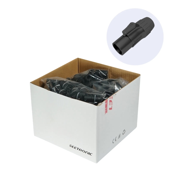 Seetronic SAC3MX-BKB-BP PowerTwist TR1 IP65 Output Connector - IP65 (Pack of 250)