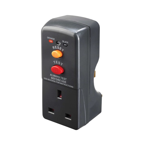 MasterPlug Plug In RCD 30mA Adaptor (ARCDKG)