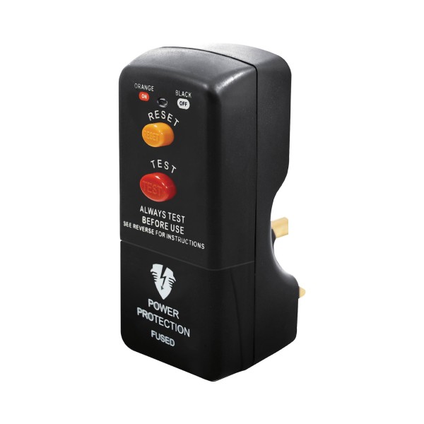 MasterPlug Rewireable Plug In RCD 30mA Adaptor (PRCDKG)