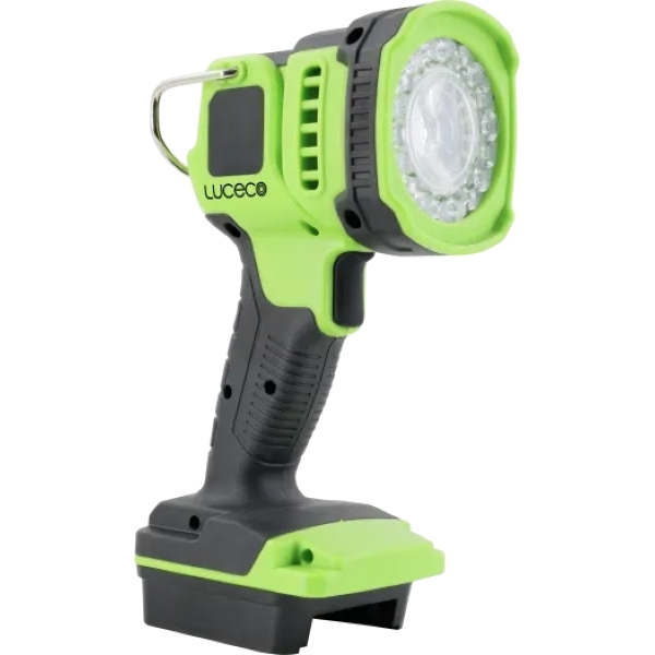 Luceco LILSPV200G65 18V Handheld Spotlight with Battery Adaptors
