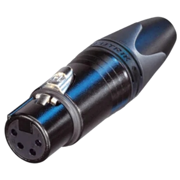 Neutrik NC4FXX-B 4-Pin XLR Female Cable Connector - Black