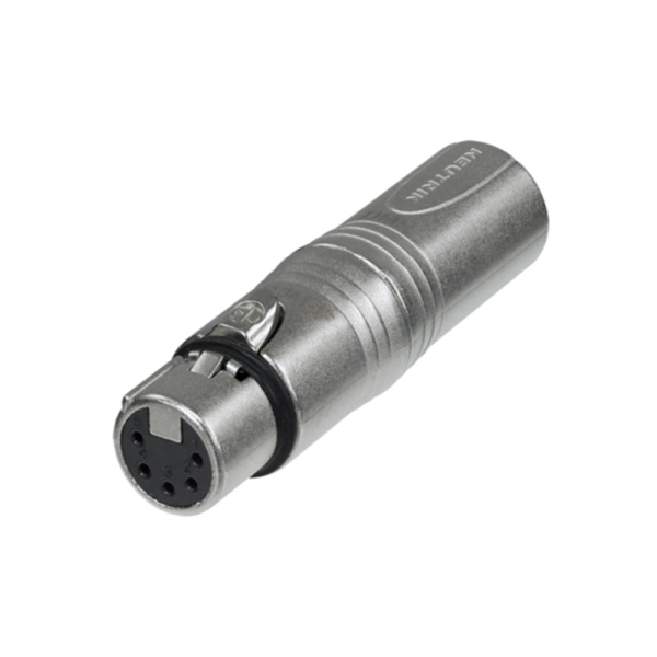 Neutrik XLR DMX Adaptor, 5-Pin Male to 3-Pin Female NA3F5M