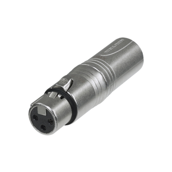 Neutrik XLR DMX Adaptor, 3-Pin Male to 5-Pin Female NA3M5F