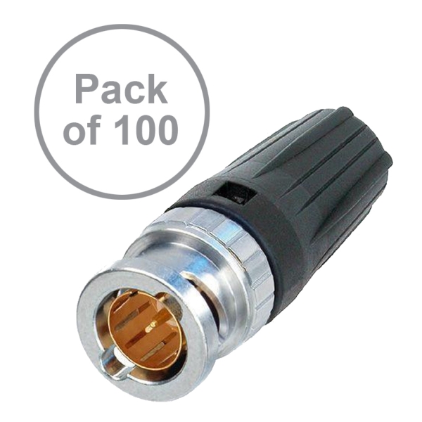 Neutrik NBNC75BLP7-D BNC Connector, rearTWIST Pack of 100