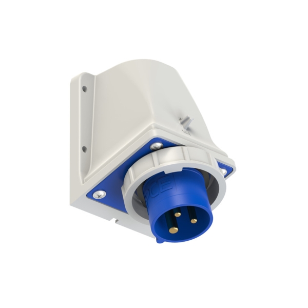 PCE 16A 230V 2P+E IP67 Wall Mount Inlet (5132-6k)