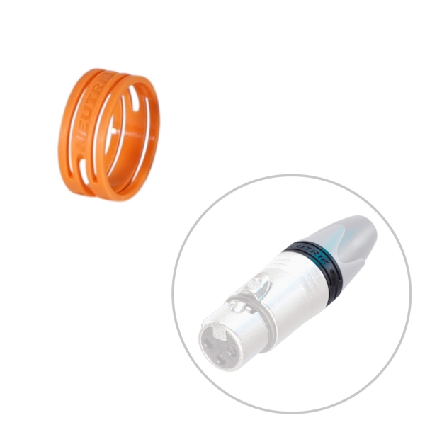 Neutrik XXR-3 Orange Colour Coding Ring for XX Series XLR Connectors