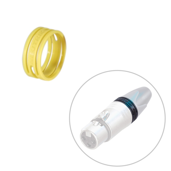 Neutrik XXR-4 Yellow Colour Coding Ring for XX Series XLR Connectors