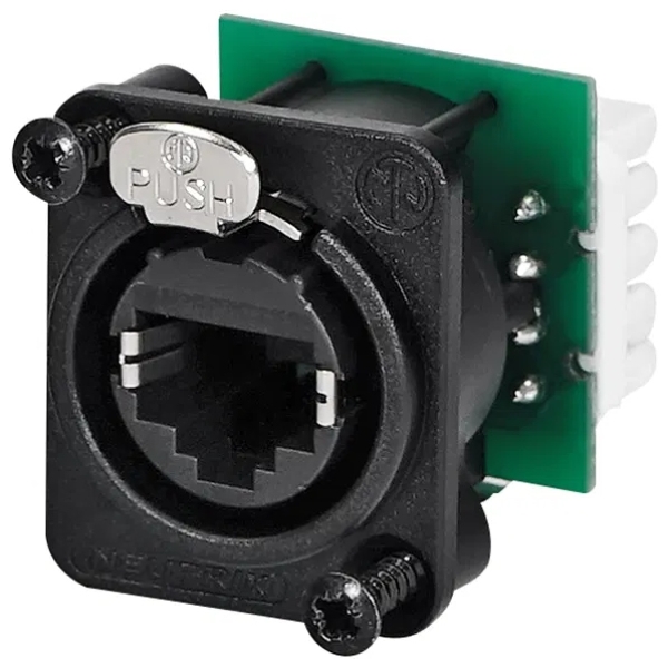 Neutrik NE8FDV-YK-B etherCON IDC Punch Down Chassis Connector