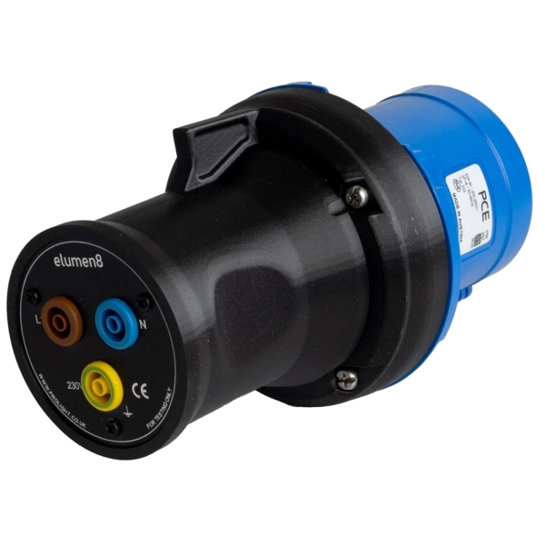 elumen8 230V 63A 1P+N+E Ceeform Test Plug