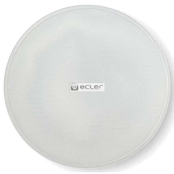 Ecler VICSB8 8-Inch Ceiling Subwoofer, 80W @ 8 Ohms or 70V / 100V Line - White