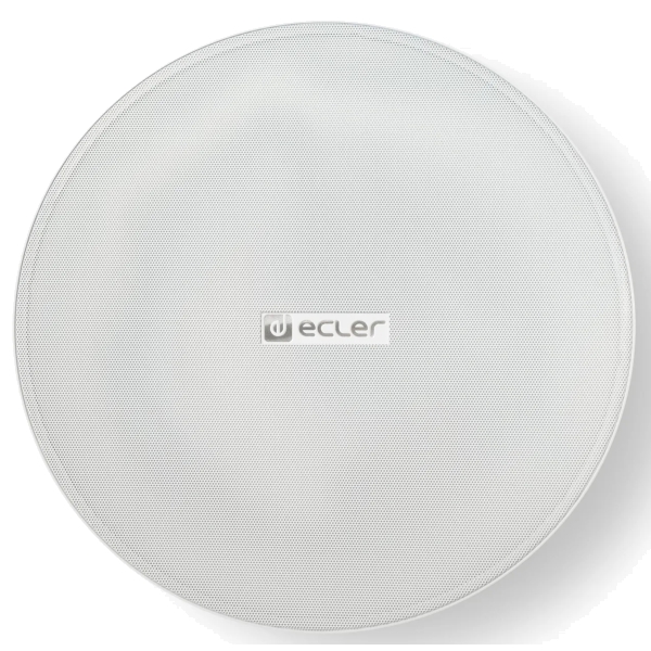 Ecler VICSB8X 8-Inch Ceiling Subwoofer, 80W @ 8 Ohms or 70V / 100V Line - White