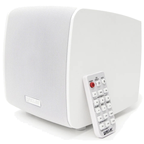 Ecler eMOTUS 5PWH Stereo Active Bluetooth Speaker Kit, 2x 25W - White (Pair)