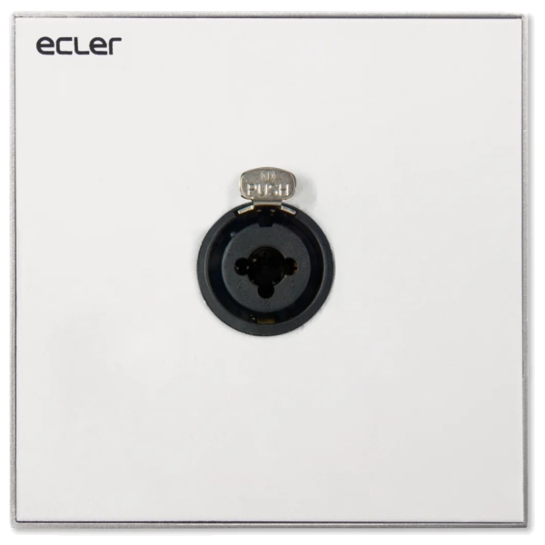 Ecler WPaCNX-CBO XLR Wall Input Panel with Female XLR/6.35mm Jack Socket