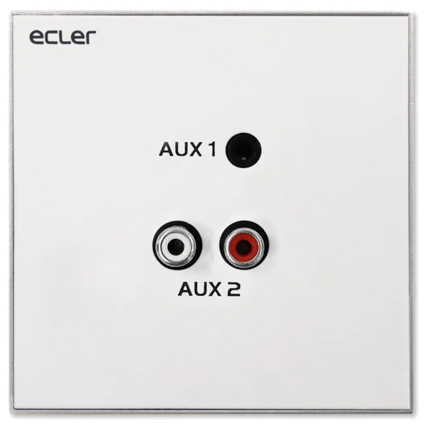 Ecler WPaCNX-JRCA Wall Input Panel with RCA/Mini Jack Sockets
