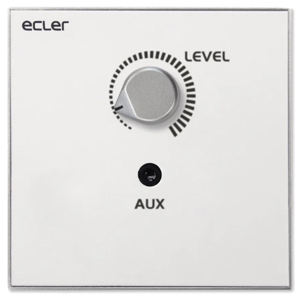 Ecler WPaVOL-J Remote Wall Panel Volume Control Panel with Single Mini Jack Input