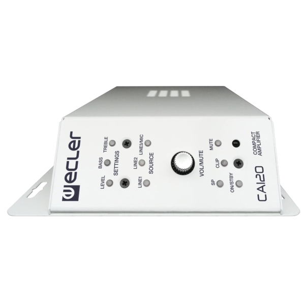Ecler CA120 Micro Amplifier with RS-232 - 2x 60W @ 4 Ohms