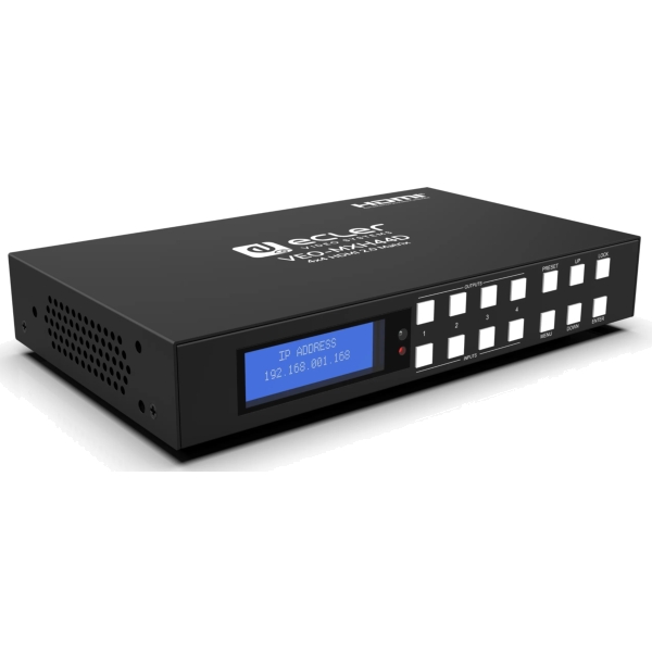 Ecler VEO-MXH44D 4x4 HDMI 2.0 Matrix with Audio De-embedders