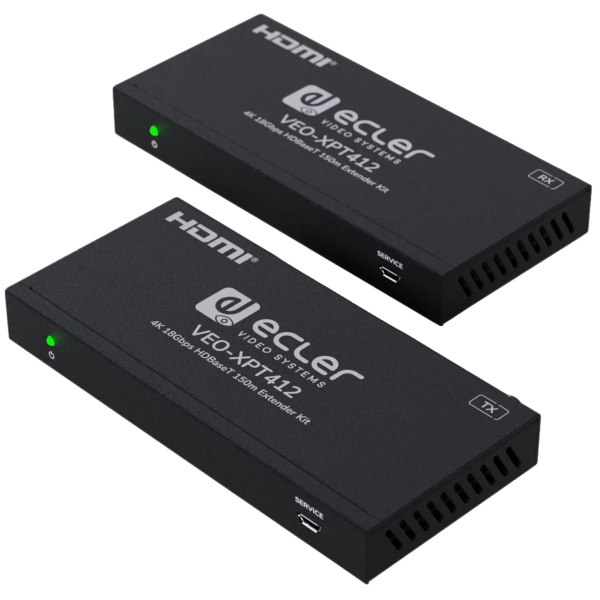 Ecler VEO-XPT412 4K HDBaseT Extender Kit (up to 150m)
