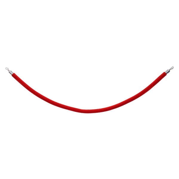 Elumen8 Chrome Barrier Rope, Red Velvet