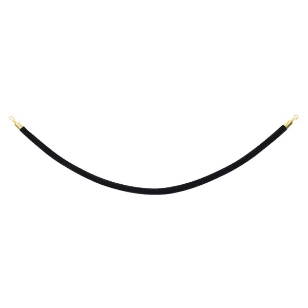 Elumen8 Gold Barrier Rope, Black Velvet