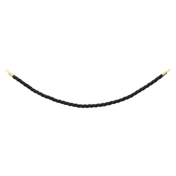 elumen8 Gold Barrier Rope, Black Twisted