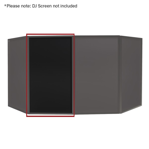 Equinox Foldable DJ Screen Lycra - Black (Single)