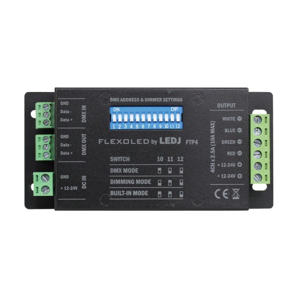 LEDJ Flexoled FTP4 RGBW LED DMX Driver