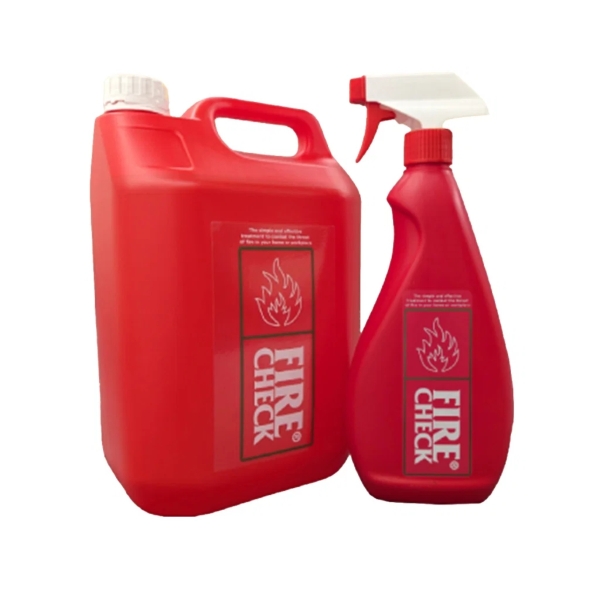 Firecheck Flame Retardant Spray - 5l & Trigger Bottle