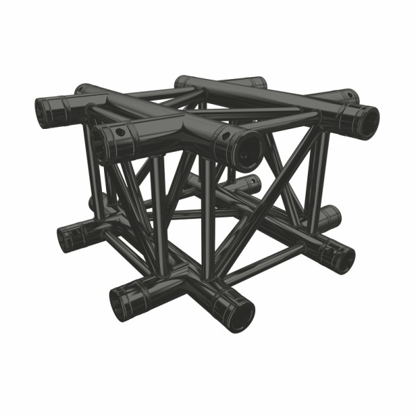 Global Truss F34 PL Stage Black 4 Way Cross Piece (4133-41PL-B)