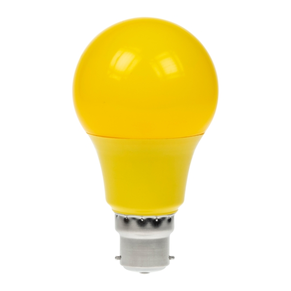 Prolite 6W Dimmable LED Polycarbonate GLS Lamp, BC Yellow
