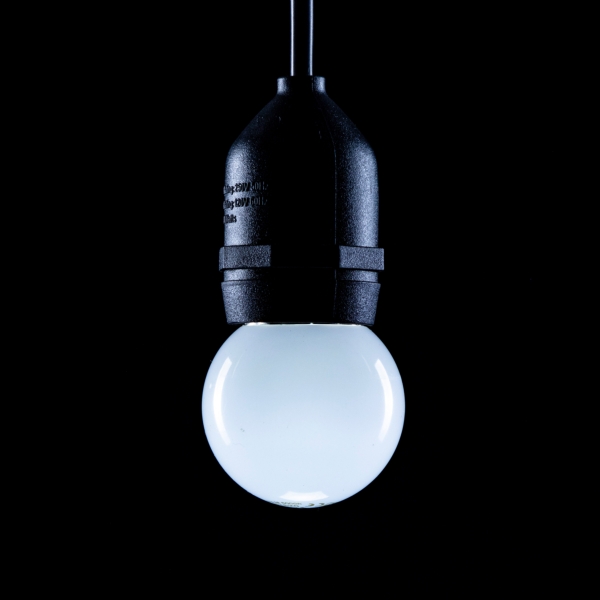 Prolite 1.5W LED Polycarbonate Golf Ball Lamp, ES 6000K White