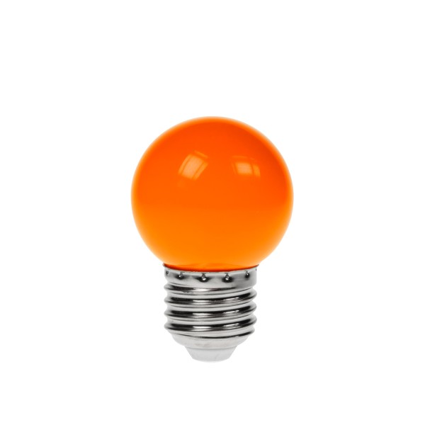 Prolite 1.5W LED Polycarbonate Golf Ball Lamp, ES Orange