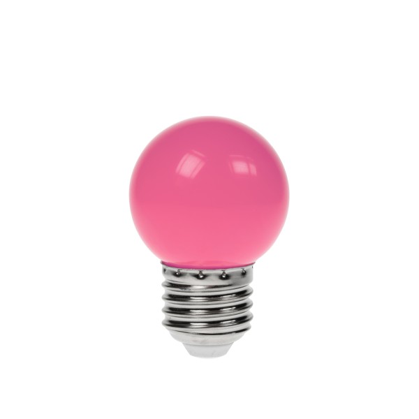 Prolite 1.5W LED Polycarbonate Golf Ball Lamp, ES Pink
