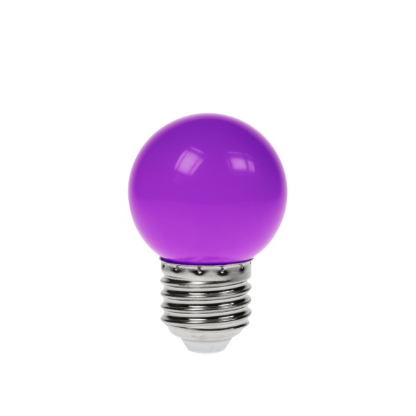 Prolite 1.5W LED Polycarbonate Golf Ball Lamp, ES Purple