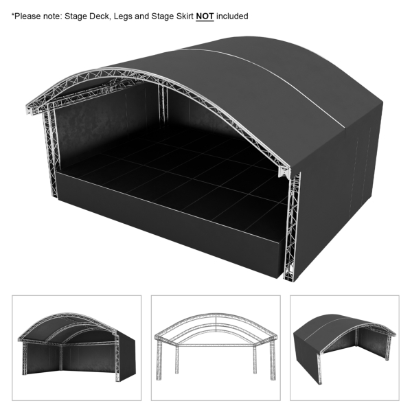 Global Truss 8 x 6m Round Arch Stage Roof System (F34 PL)